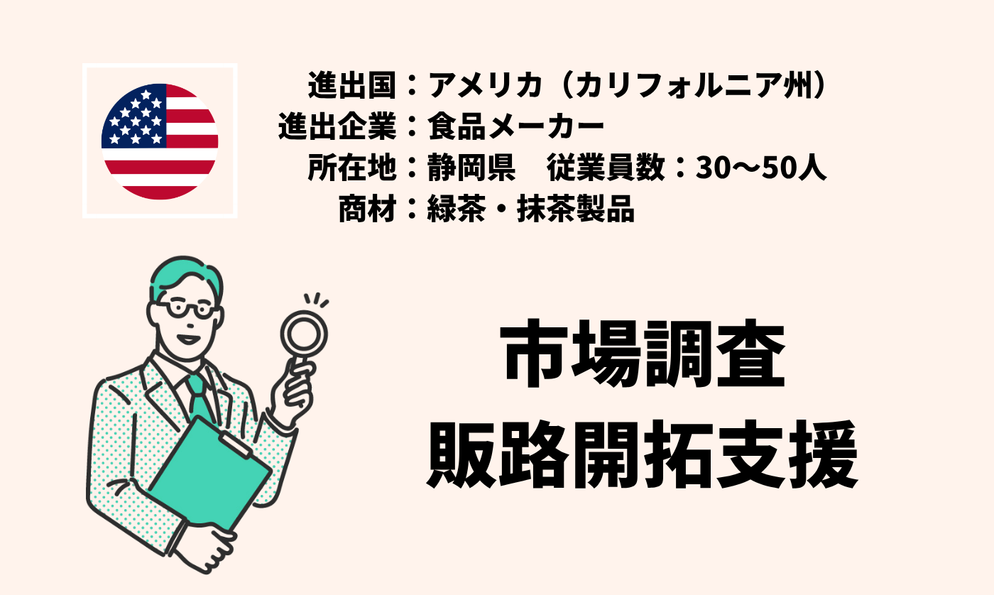 緑茶・抹茶製品（パウダー/ティーバッグ）｜市場調査+販路開拓支援