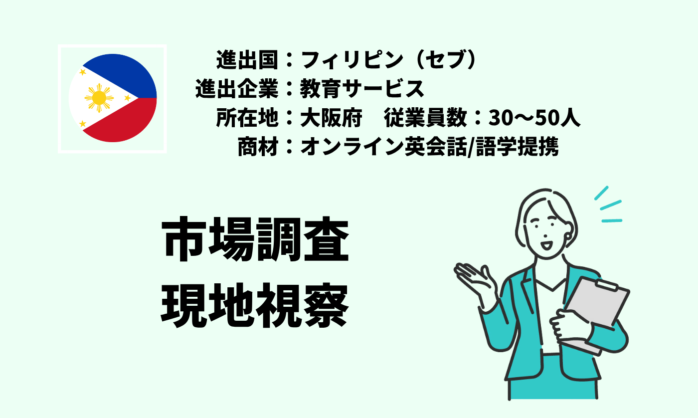 オンライン英会話/語学提携｜市場調査＋現地調査