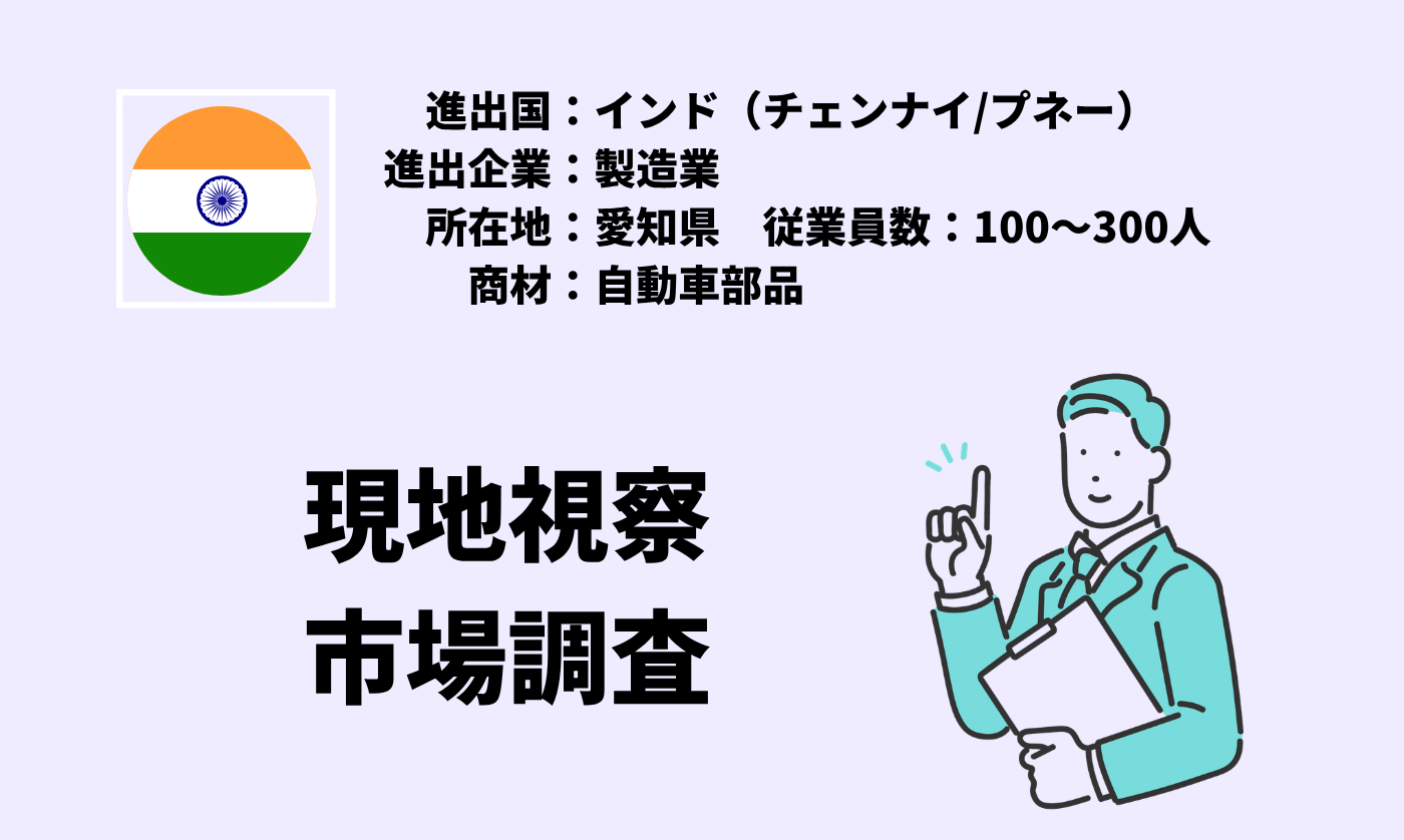 自動車部品｜現地視察＋市場調査